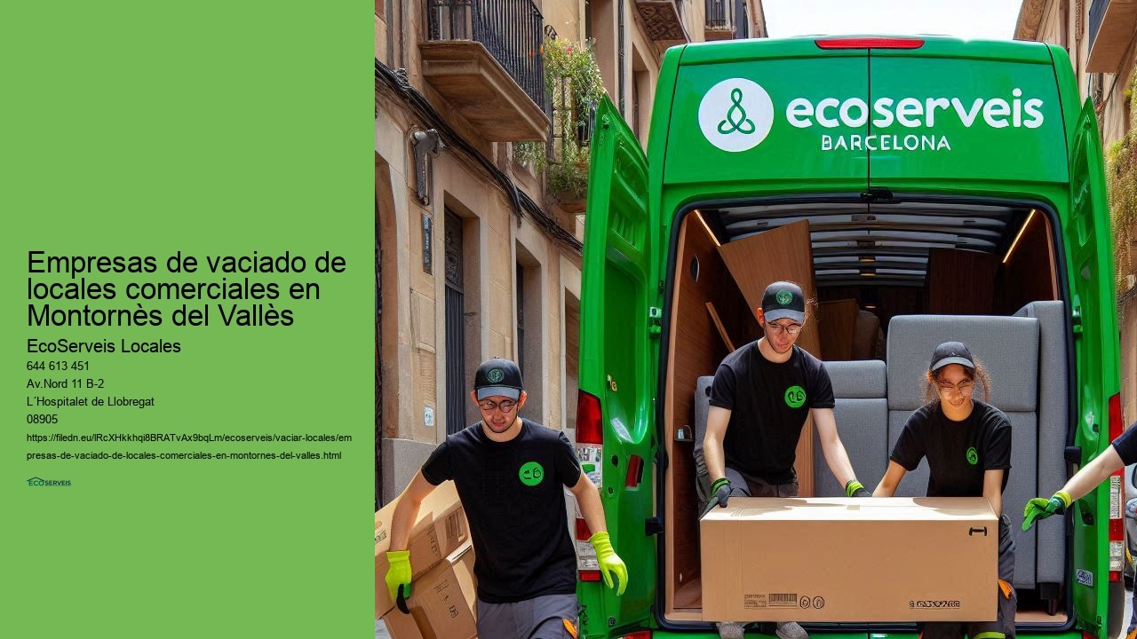 Empresas de vaciado de locales comerciales en Montornès del Vallès 