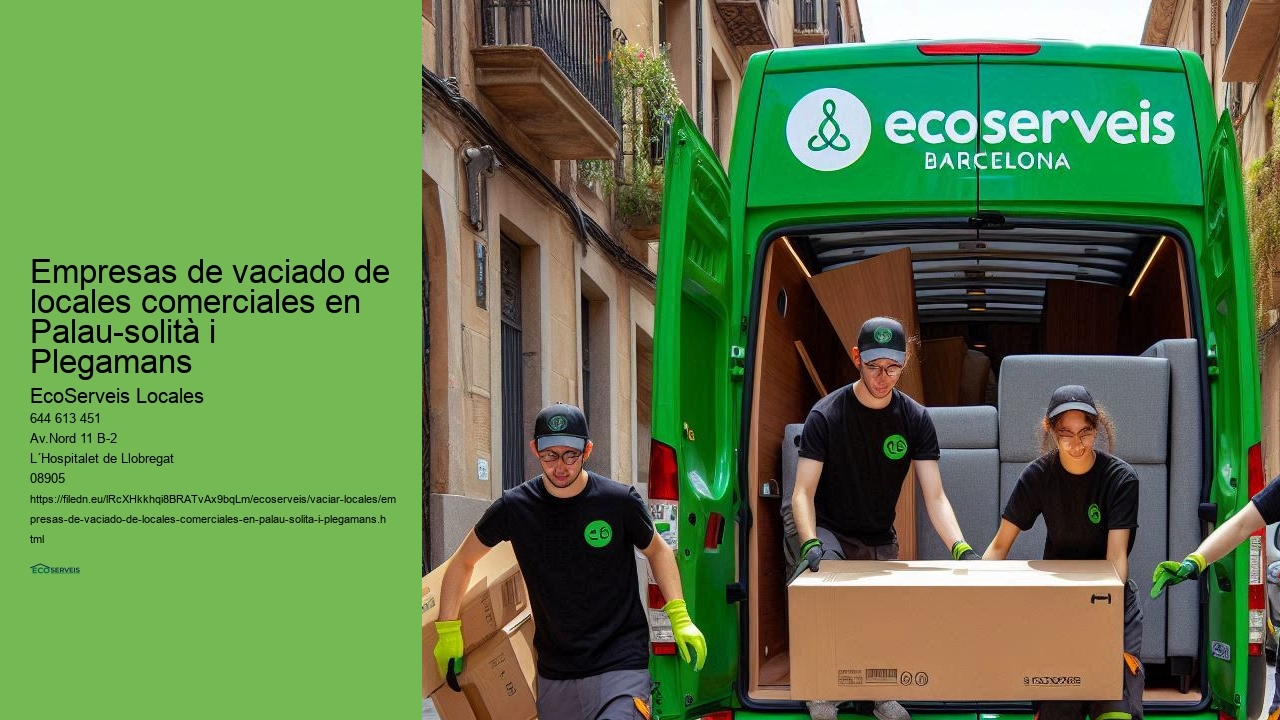 Empresas de vaciado de locales comerciales en Palau-solità i Plegamans 