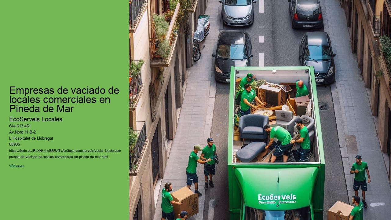 Empresas de vaciado de locales comerciales en Pineda de Mar 