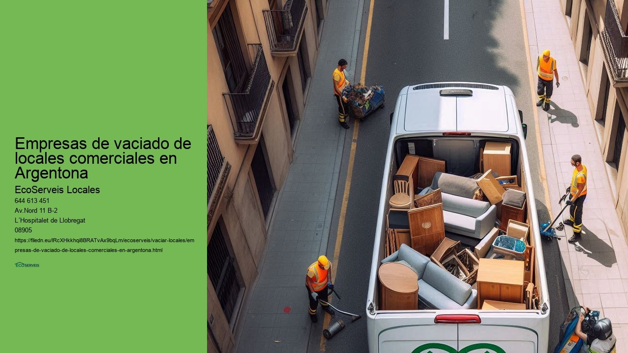 Empresas de vaciado de locales comerciales en Argentona 