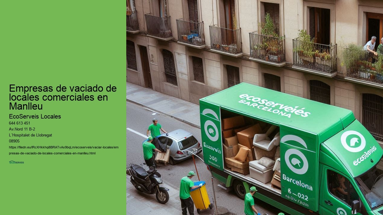 Empresas de vaciado de locales comerciales en Manlleu 