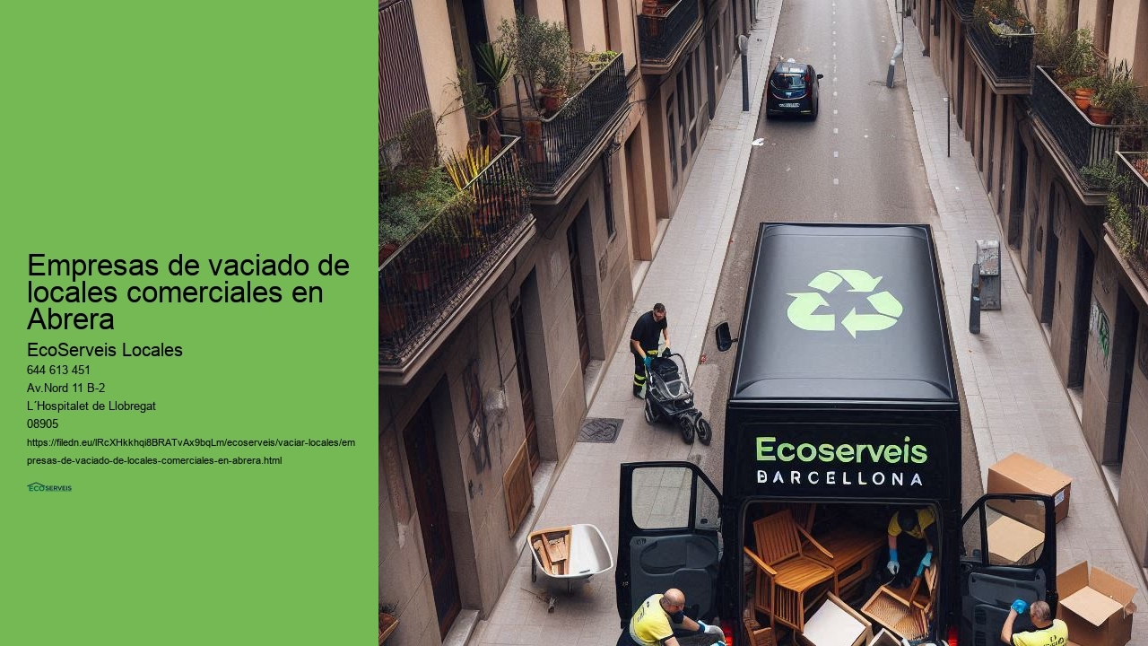 Soluciones confiables para vaciado de locales comerciales en Abrera
