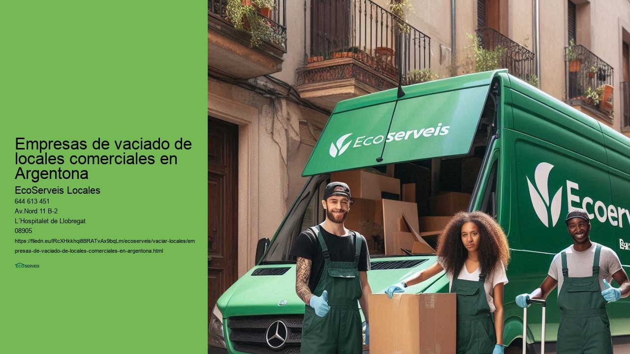 Retirada de bienes de locales comerciales en Argentona adaptado a cada necesidad