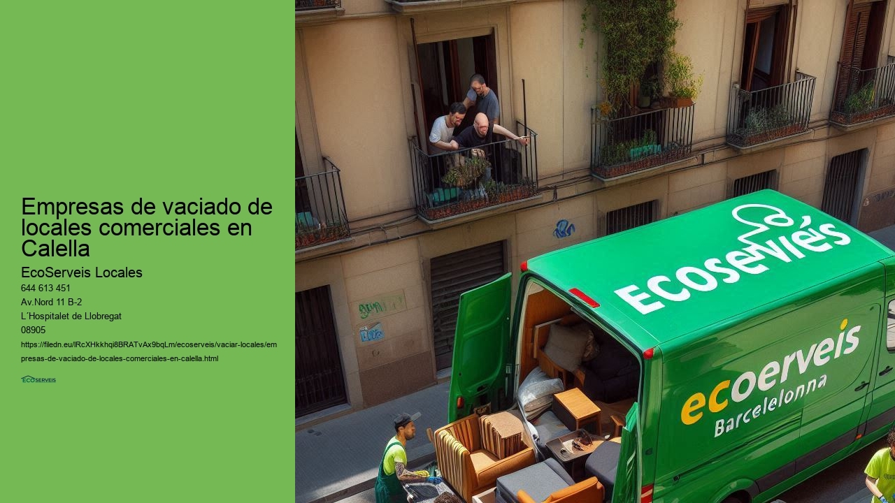 Liberación de espacio en locales comerciales en Calella