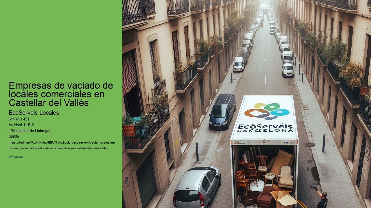 Expertos en vaciado de locales comerciales en Castellar del Vallès por EcoServeis