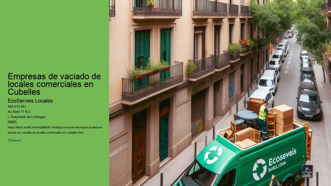 EcoServeis Cubelles: líderes en vaciado de locales comerciales