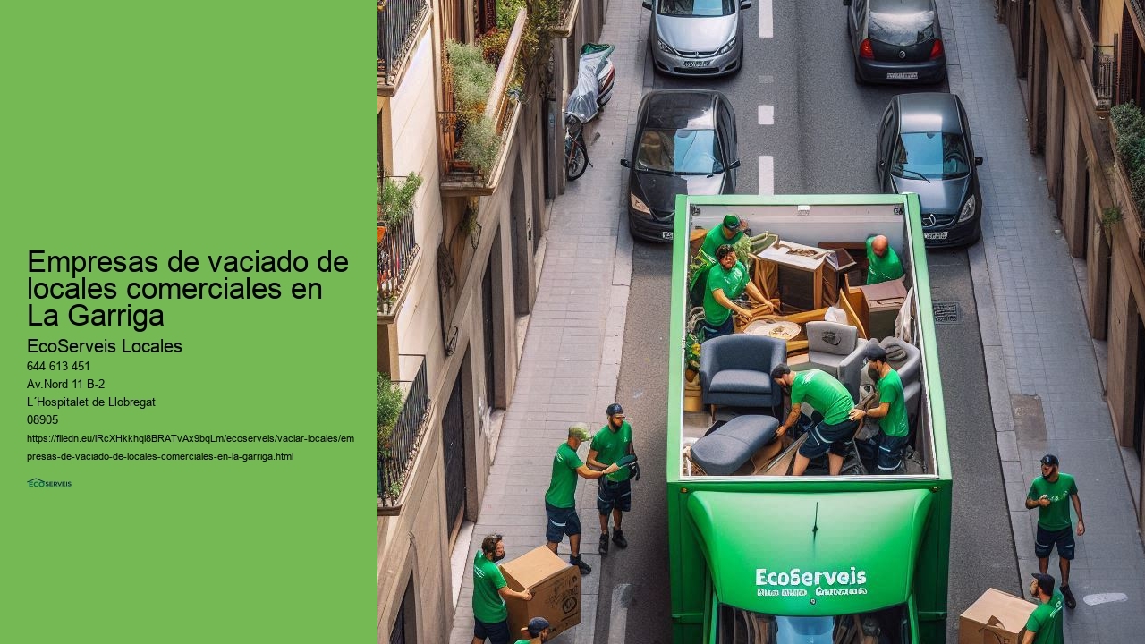 Servicios de vaciado con presupuesto sin compromiso en La Garriga