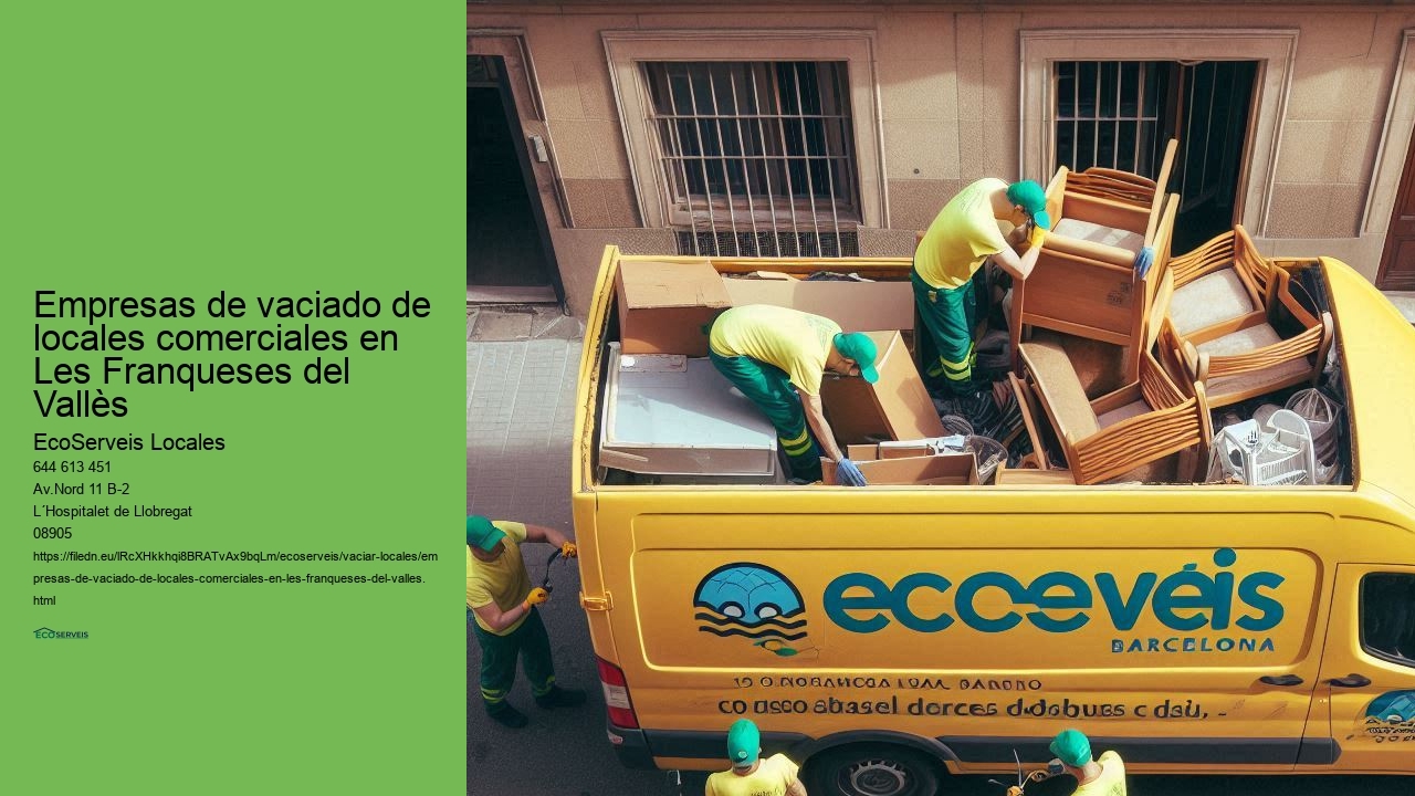 Vaciado de locales comerciales en Les Franqueses del Vallès con enfoque eficiente y económico