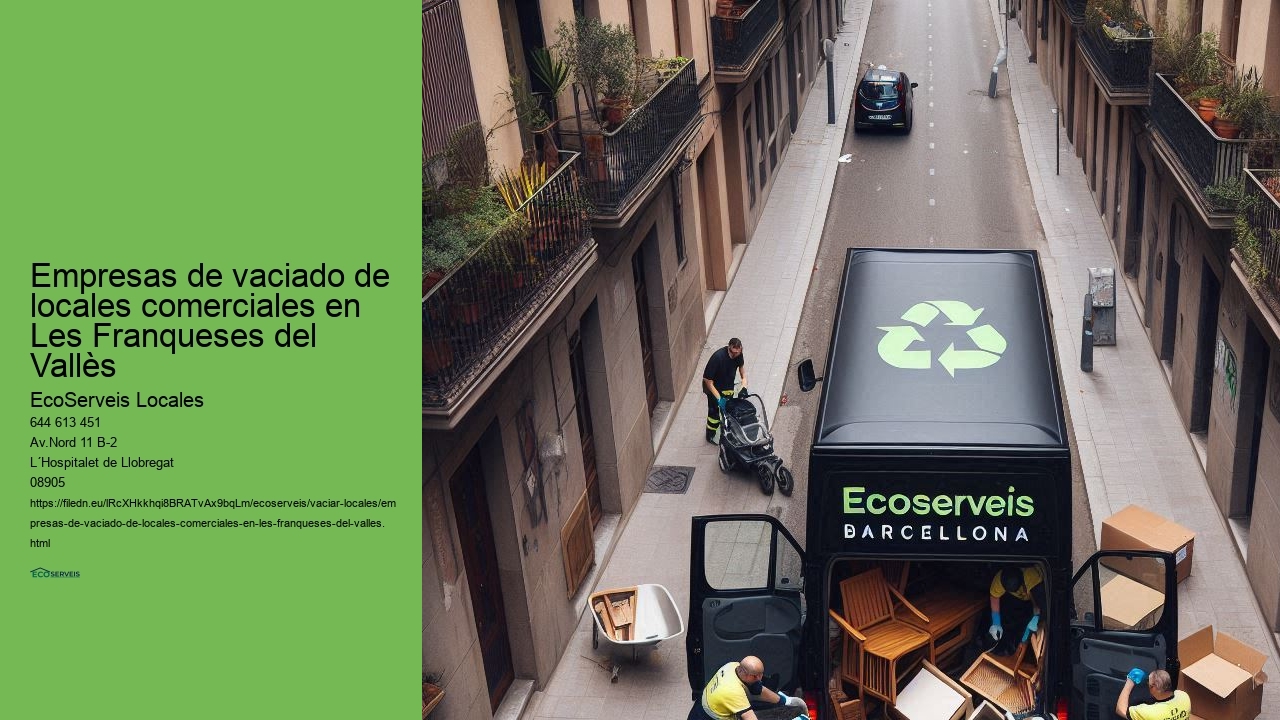 Vaciado de locales comerciales en Les Franqueses del Vallès con garantía de satisfacción
