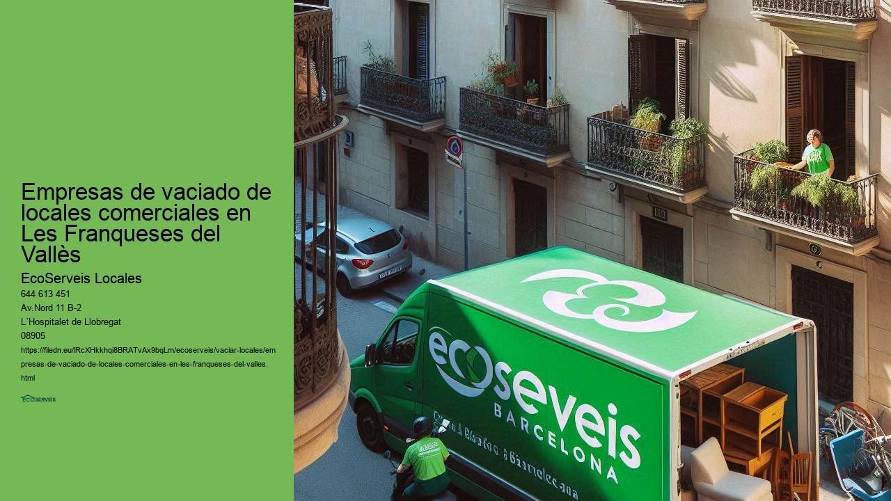 Servicios de vaciado de locales comerciales en Les Franqueses del Vallès para cualquier tamaño