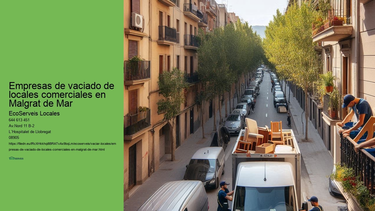 Servicio integral de centros comerciales y locales en Malgrat de Mar