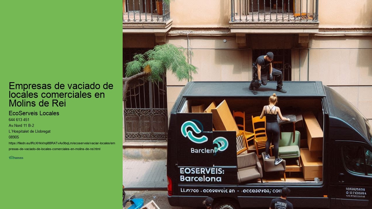 EcoServeis Molins de Rei: vaciado de locales comerciales sin interrupciones