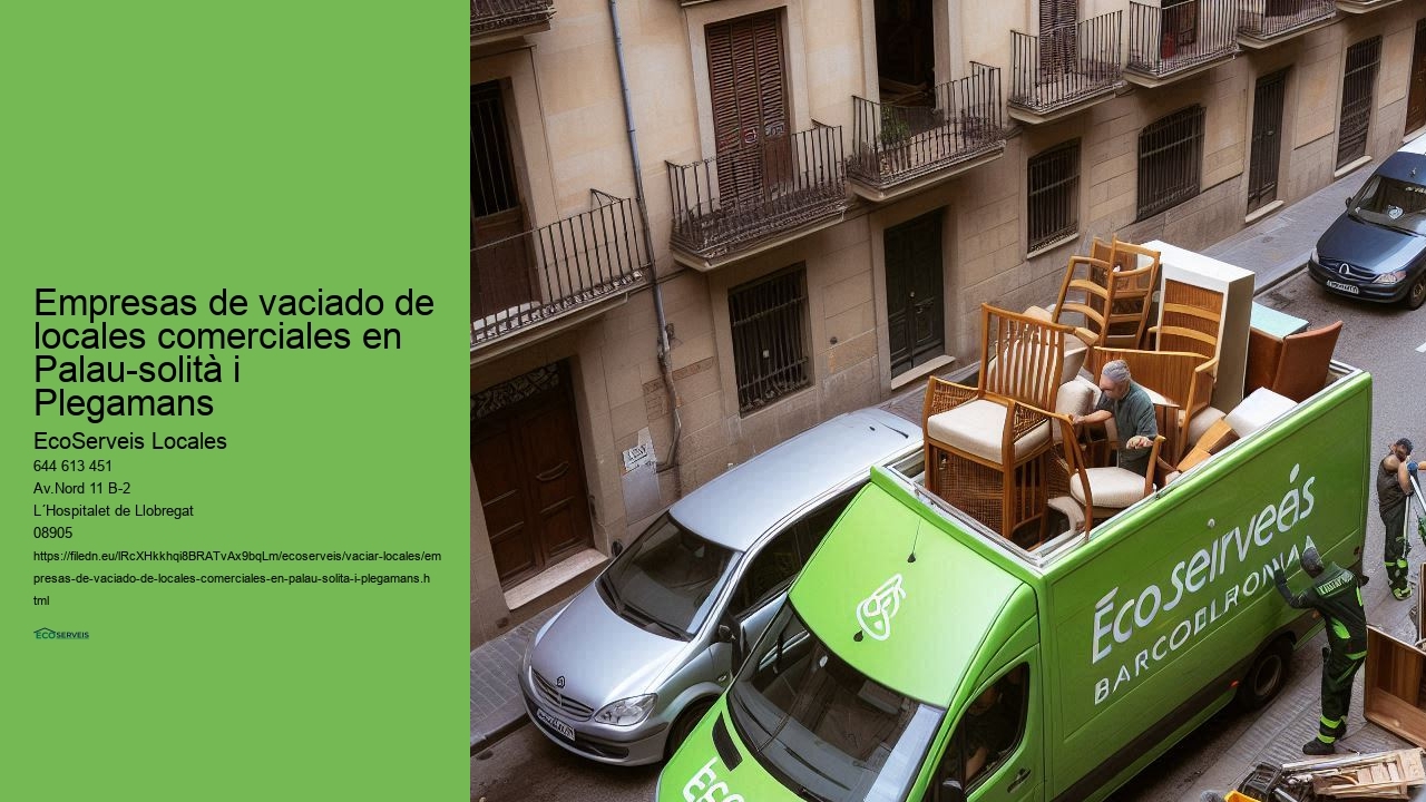 Soluciones rápidas y seguras para vaciado de locales comerciales en Palau-solità i Plegamans