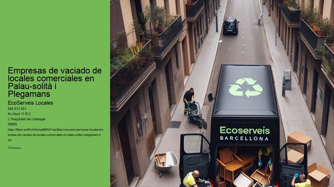 Vaciado de locales comerciales en Palau-solità i Plegamans con rapidez y eficacia