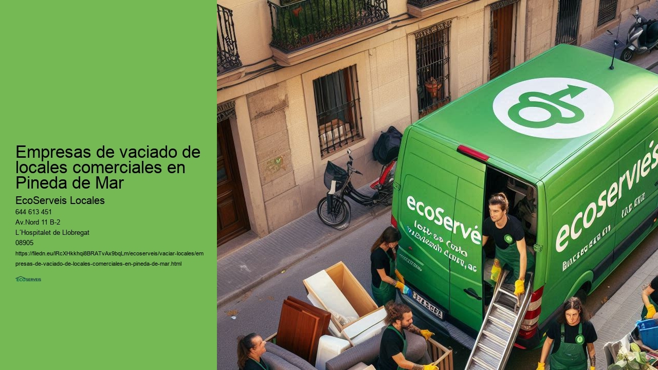 Despeje de locales comerciales en Pineda de Mar con atención personalizada