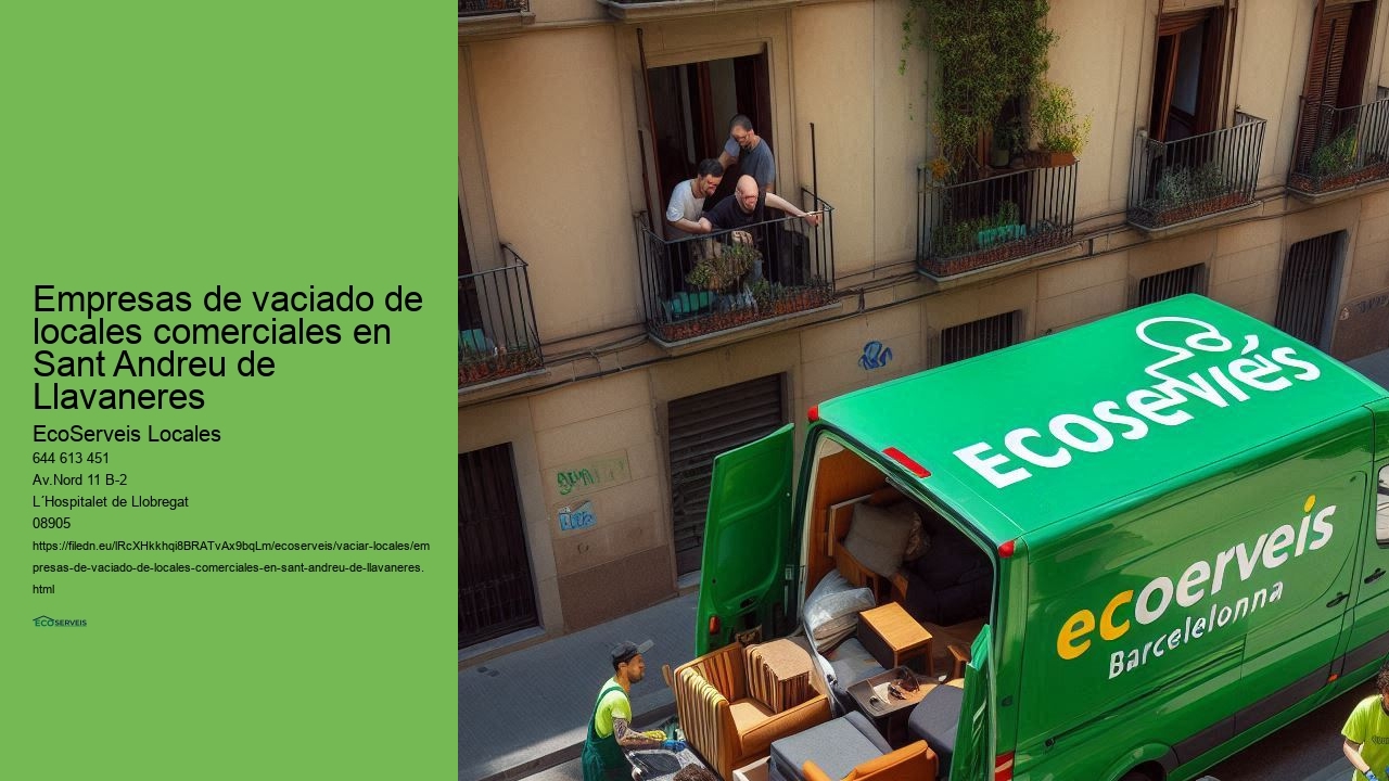 Beneficios del vaciado de locales comerciales en el Área Metropolitana de Sant Andreu de Llavaneres