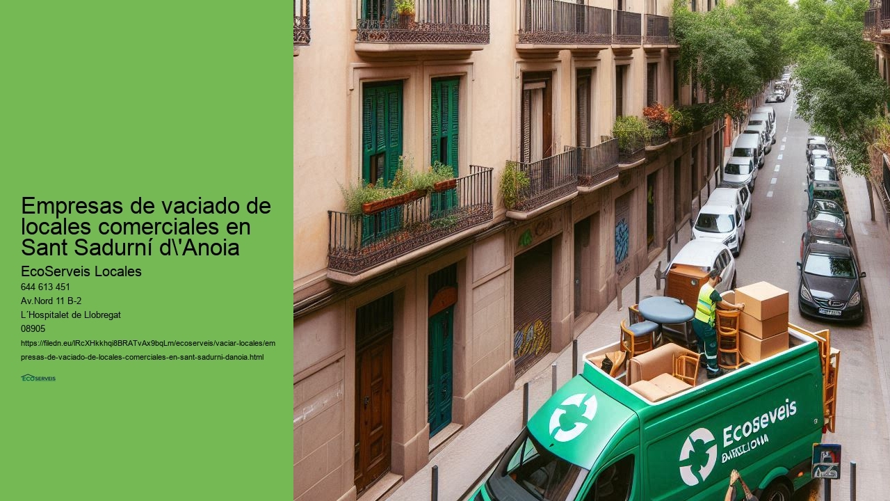 Especialistas en vaciado de locales comerciales