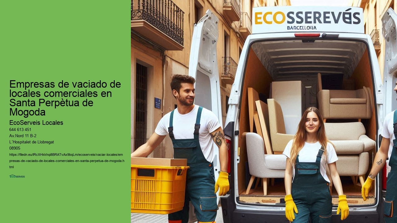 Servicios de vaciado de locales comerciales en Santa Perpètua de Mogoda para negocios en expansión