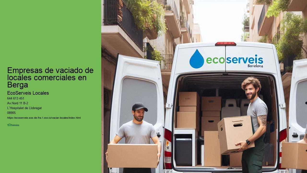 Servicio integral de centros comerciales y locales en Berga